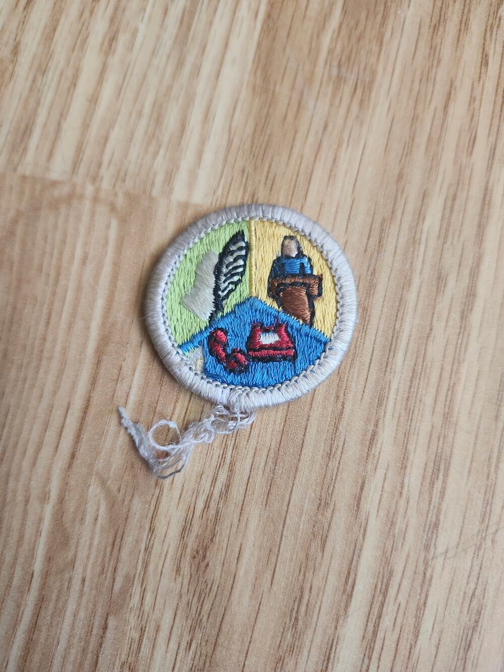Vintage BSA Boy Scouts of America Communications Merit Badge Patch Eagle Req